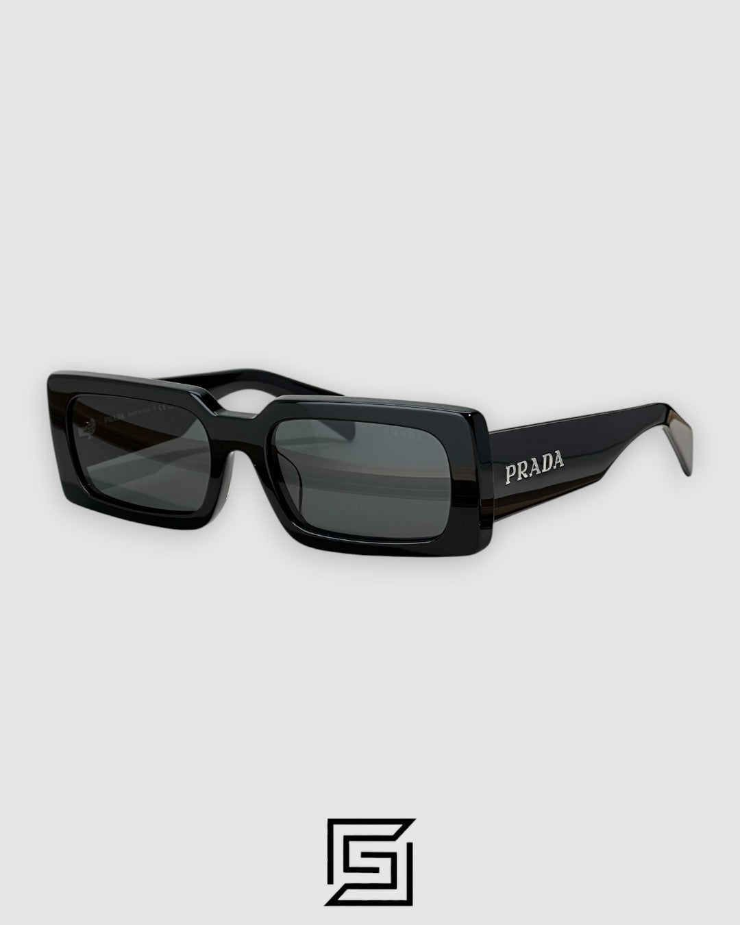Prada SPR A07F Black Lenses Black Frame