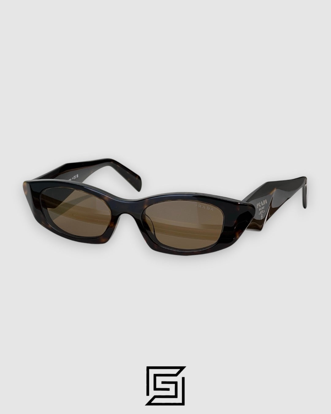 Prada PRB16S Brown Lenses Tiger Brown Frame