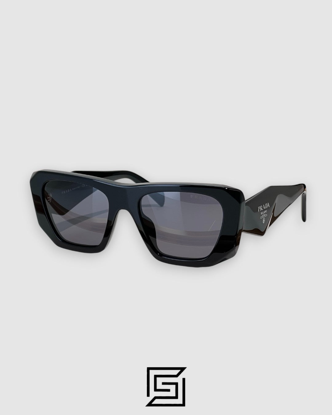 Prada SPR B18 Black Lenses Black Frame
