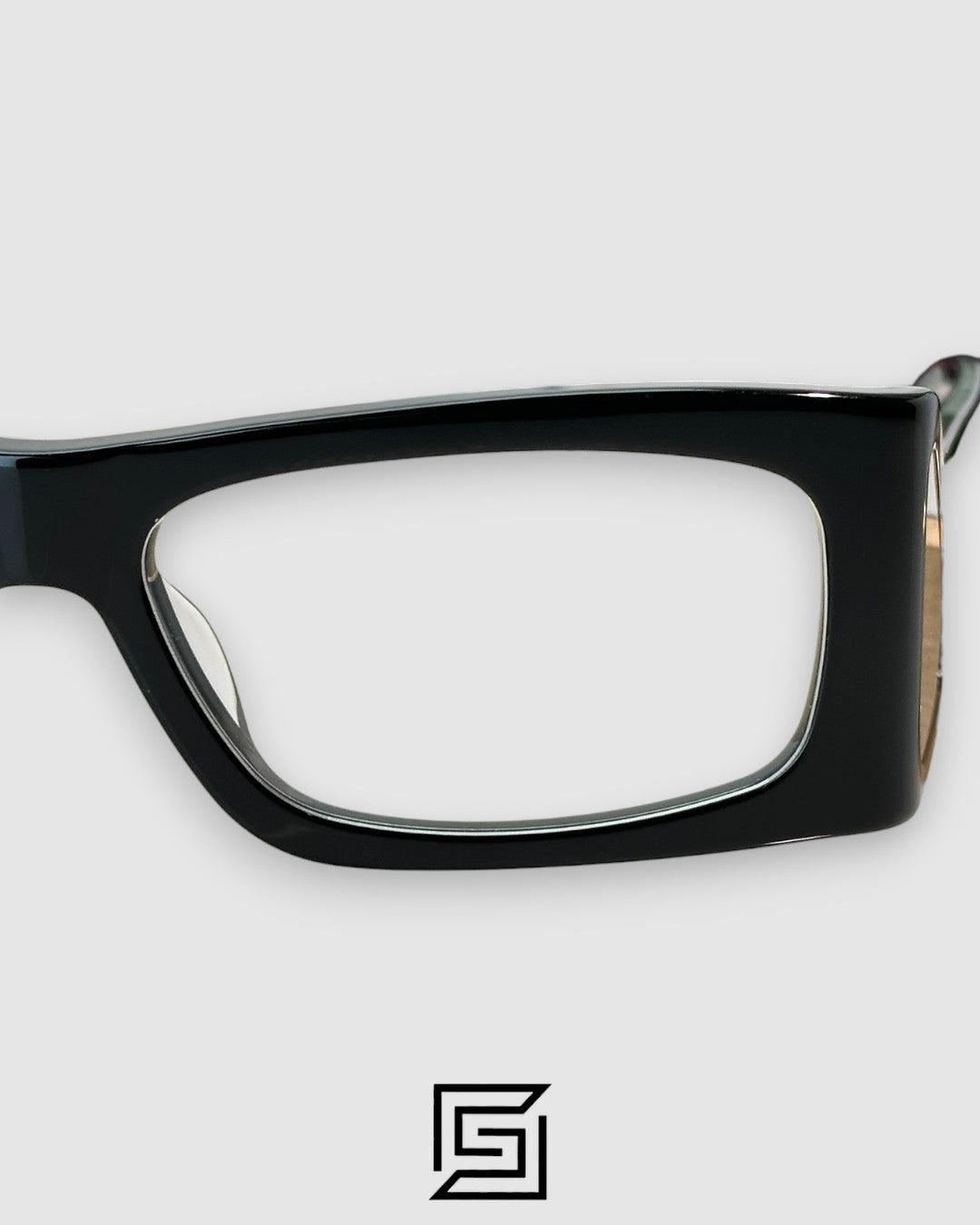 Prada SPR03 إطار أسود - عدسات مستطيلة