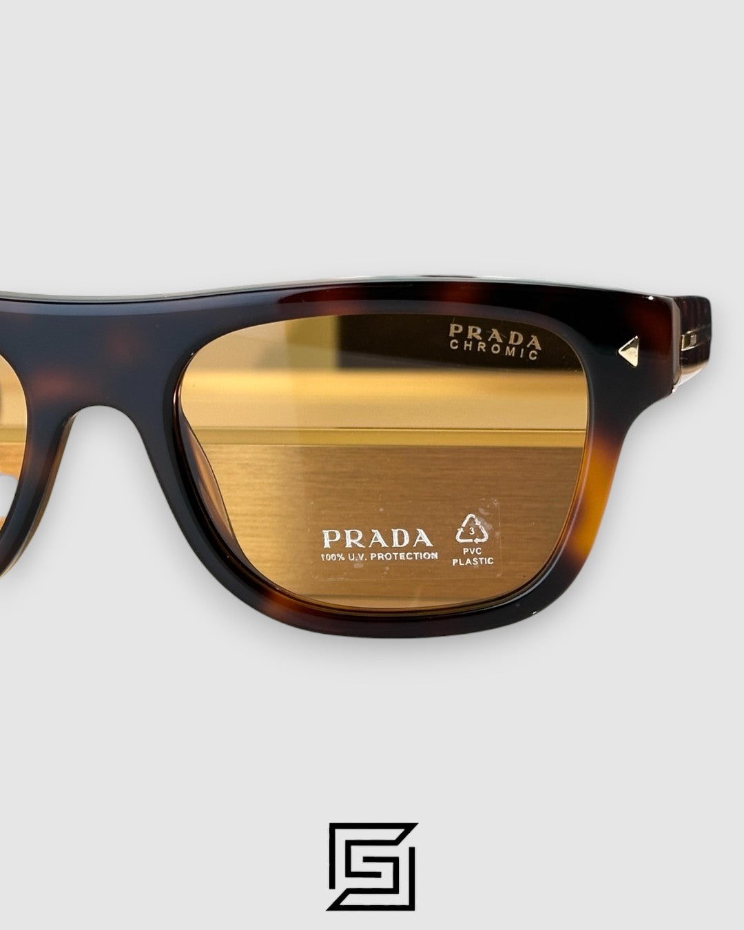 Prada SPR B12 Brown Lenses Tiger Brown Frame