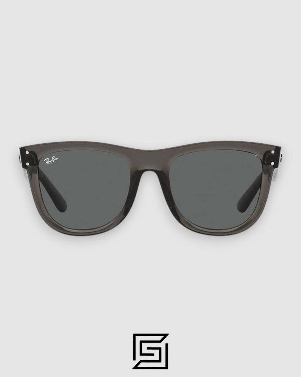Ray-Ban RB0502 Boyfriend Reverse Transparent Grey Frame with Grey Lenses