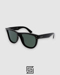 Ray-Ban RB0501 Boyfriend Reverse Black Frame with Olive G15 Lenses