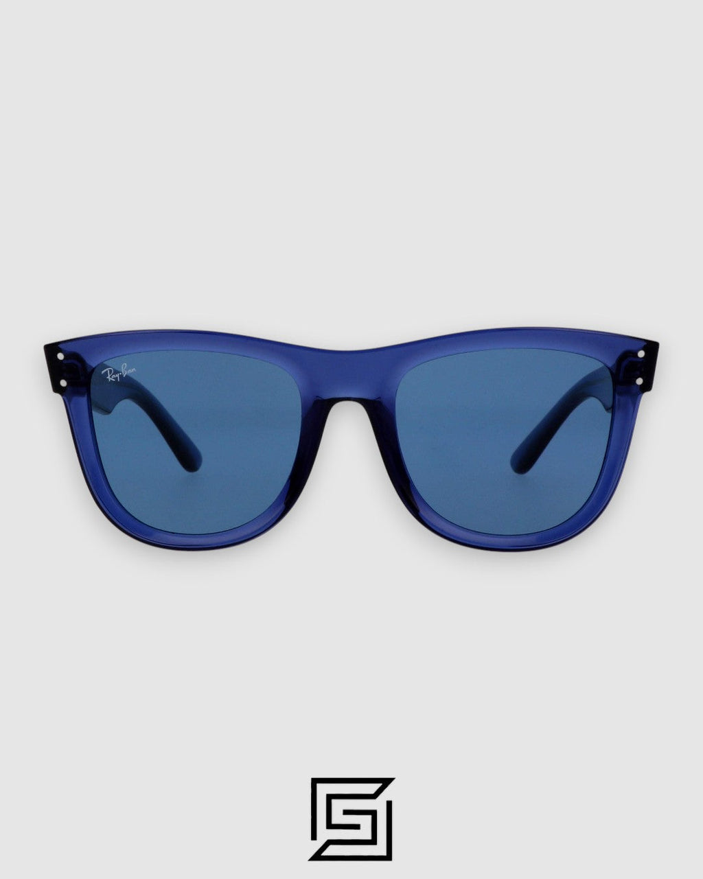 Ray-Ban RB0501 Boyfriend Reverse Transparent Blue Frame with Blue Lenses