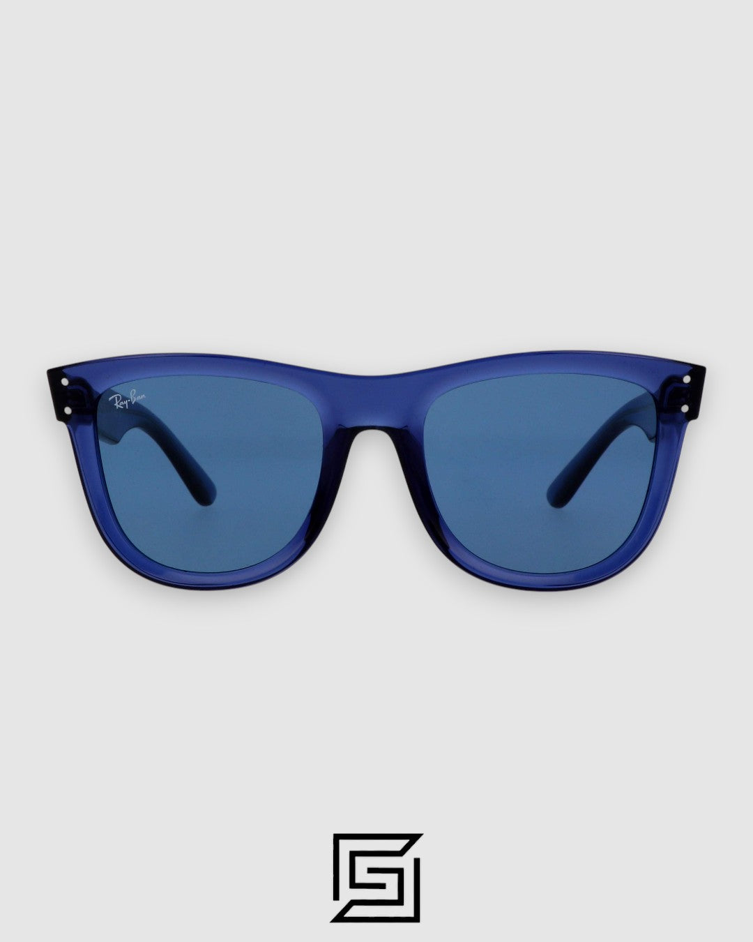 Ray-Ban RB0501 Boyfriend Reverse Transparent Blue Frame with Blue Lenses