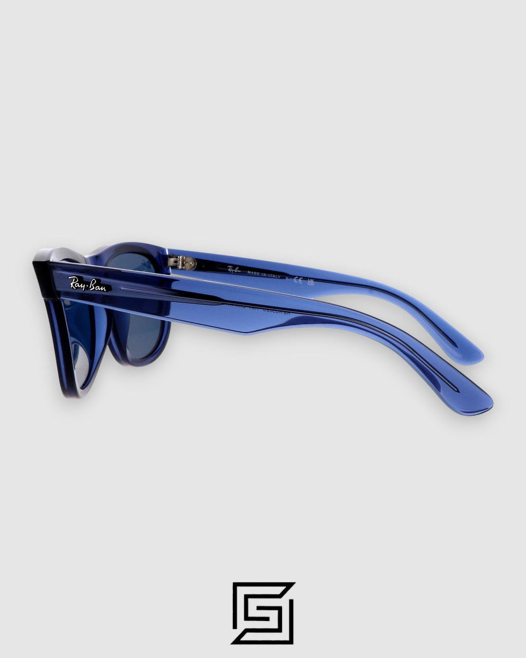 Ray-Ban RB0501 Boyfriend Reverse Transparent Blue Frame with Blue Lenses