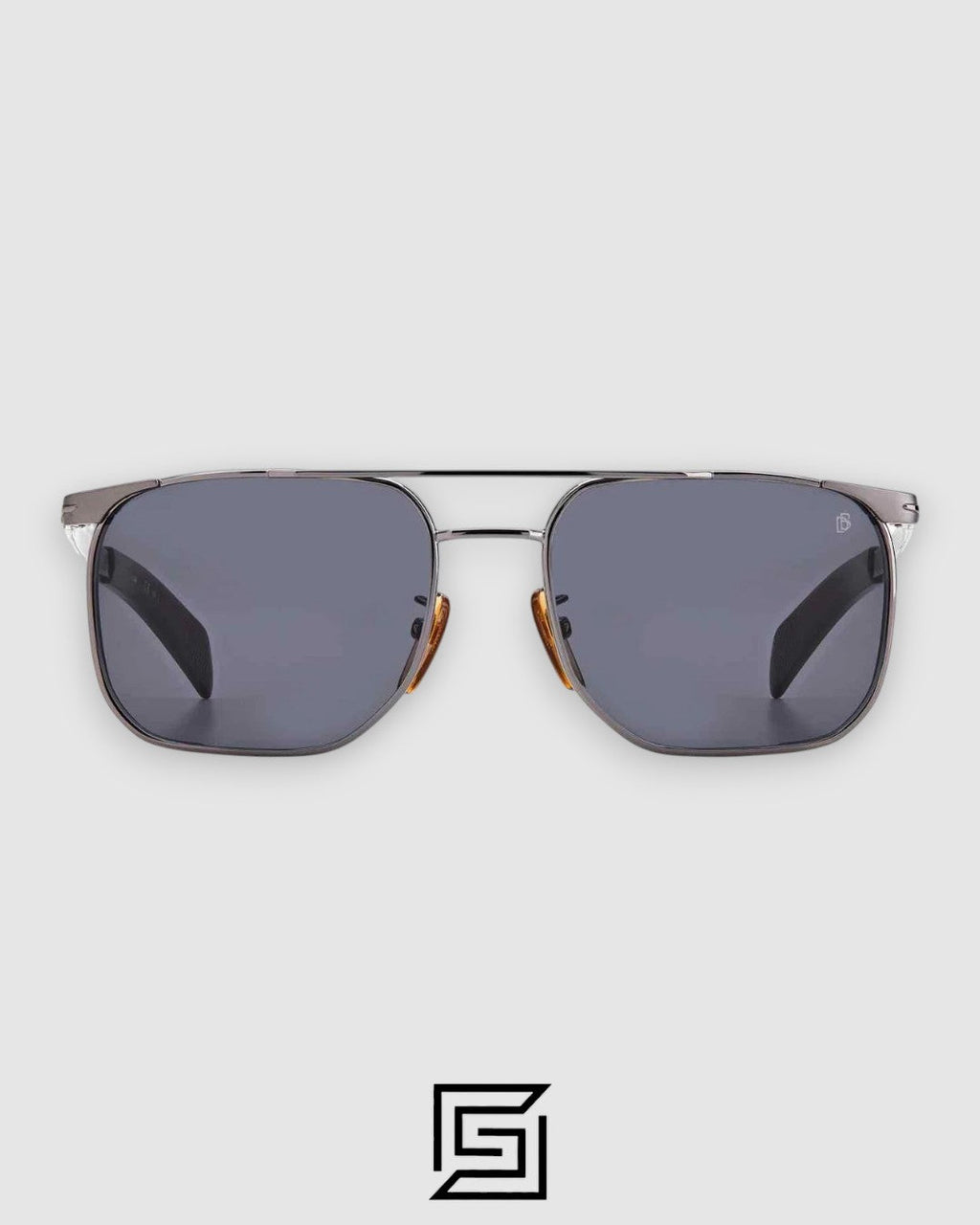 David Beckham DB7048 Gunmetal Frame With Black Lenses