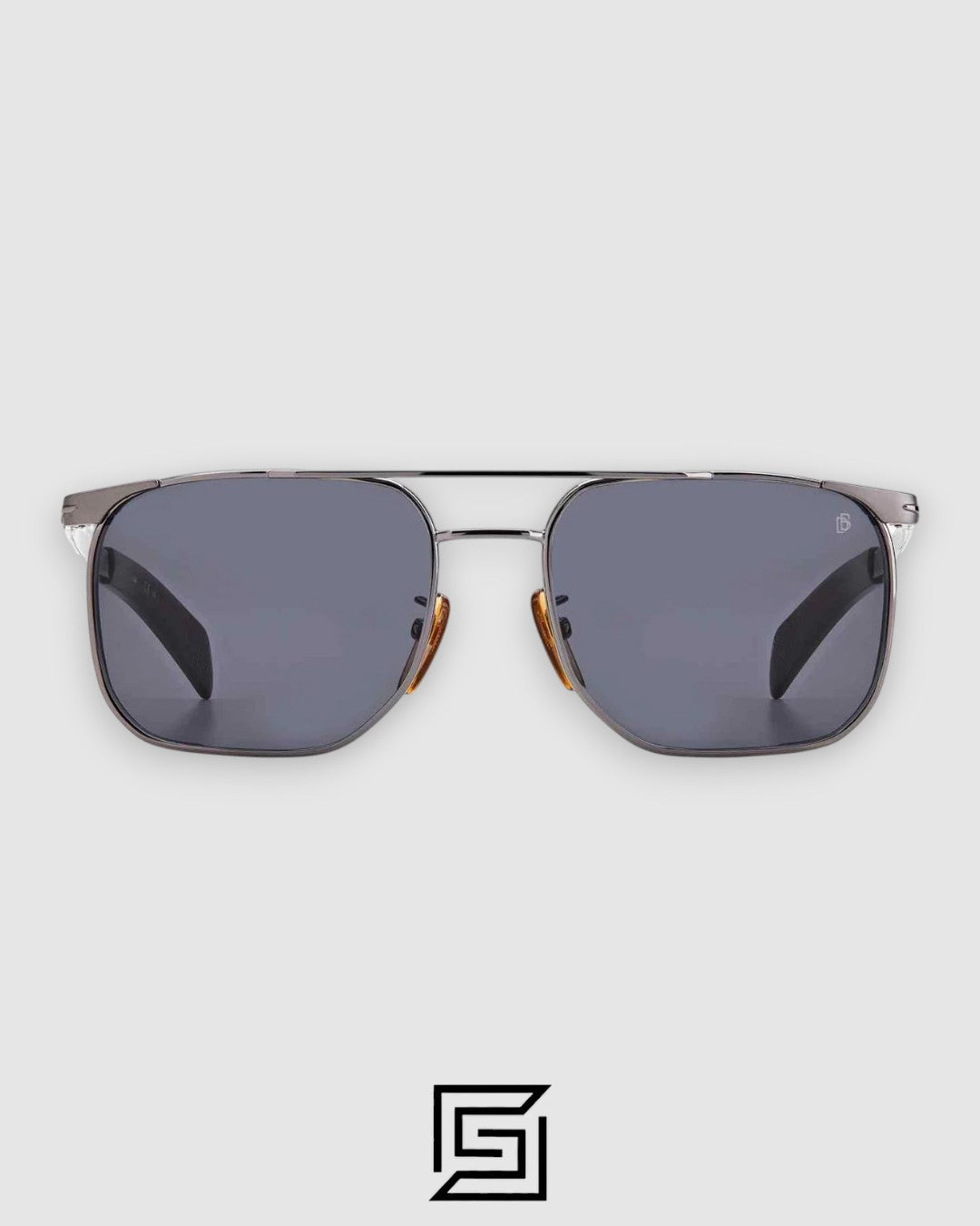 David Beckham DB7048 Gunmetal Frame With Black Lenses