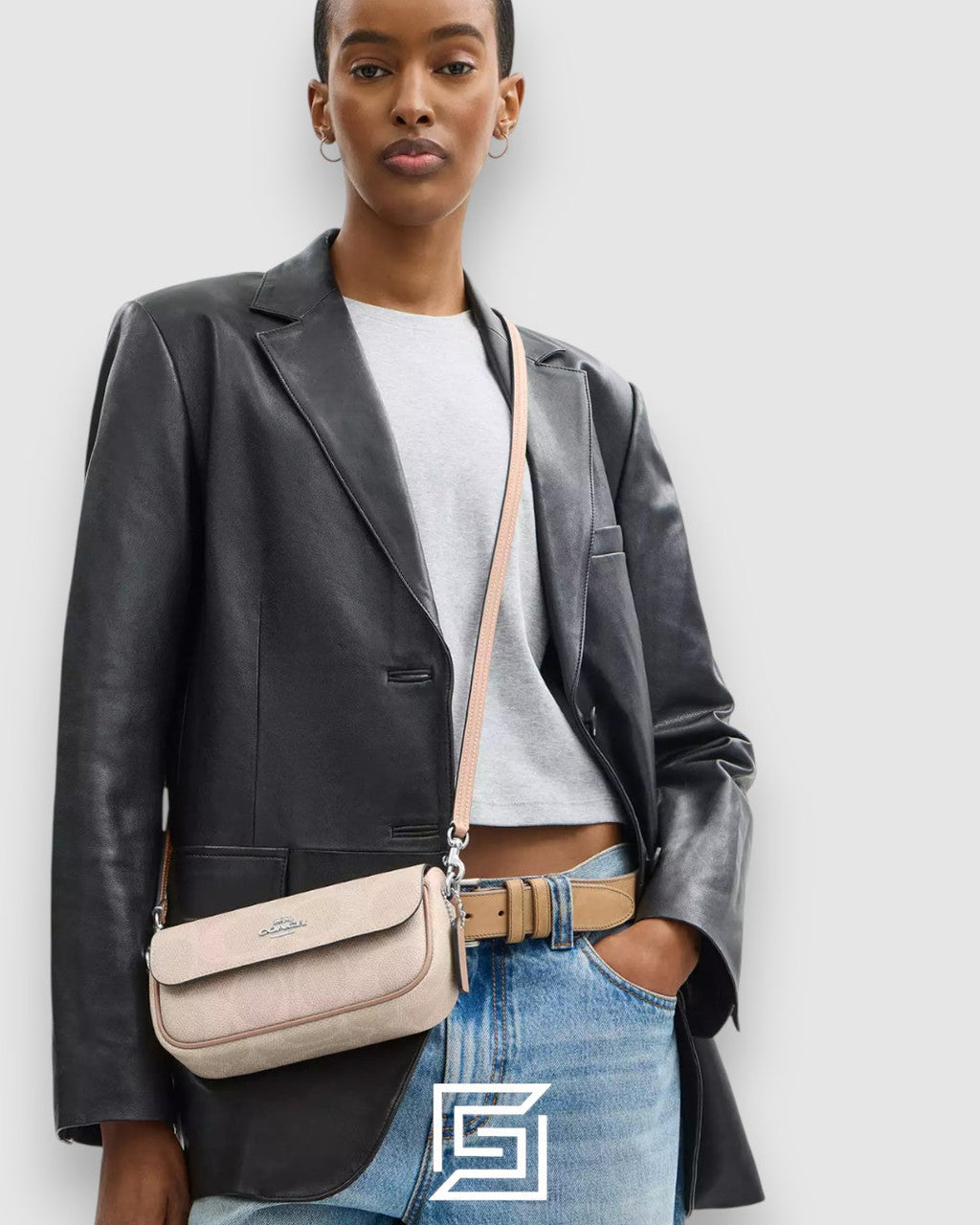 Coach Hailey Flap Bag In Signature Canvas Beige Style Number CAN70