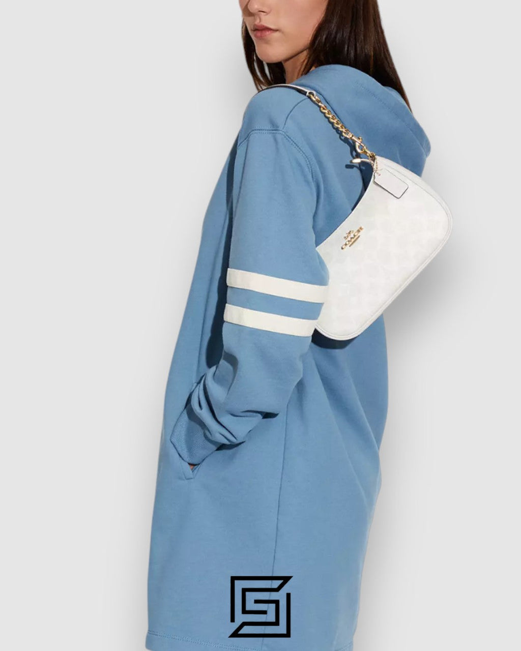 Coach Teri Shoulder Bag In Signature Canvas White Style Number CA548
