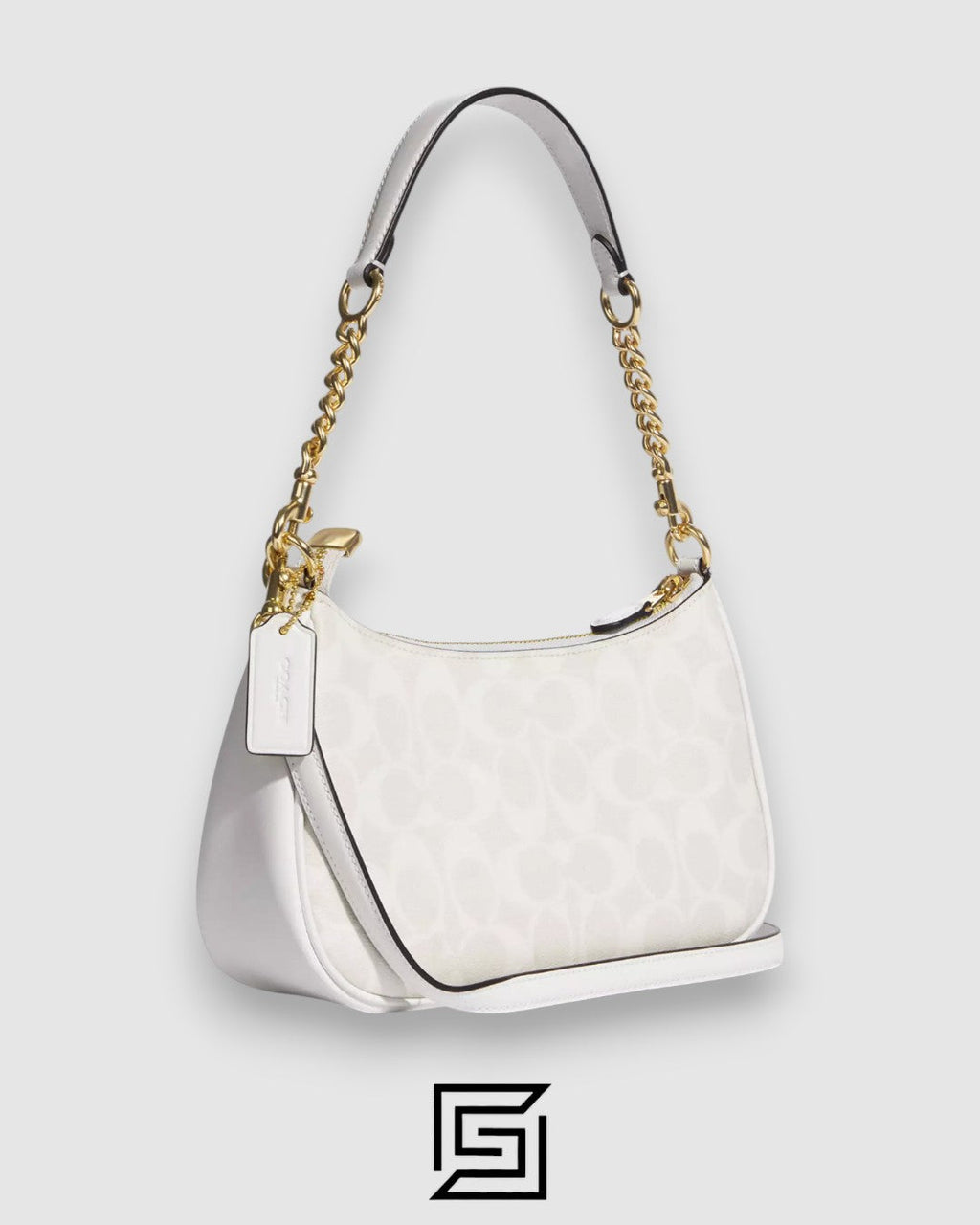 Coach Teri Shoulder Bag In Signature Canvas White Style Number CA548