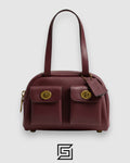 Coach Twin Turnlock Bag 20 Dark Brown Style Number CCC55