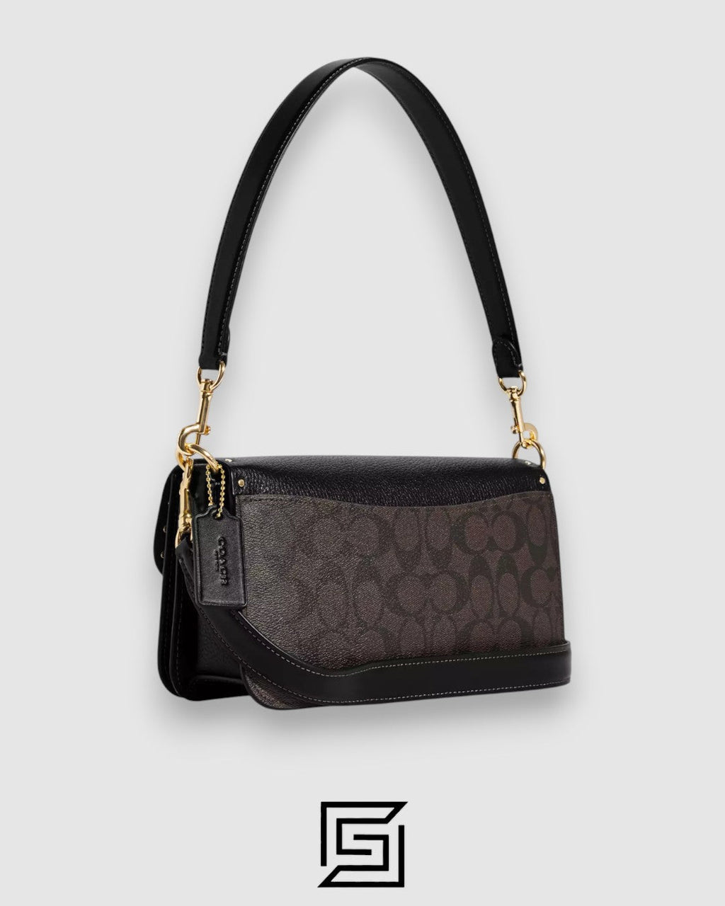 Coach Morgan Shoulder Bag In Colorblock Signature Canvas With Rivets Style Number CE563