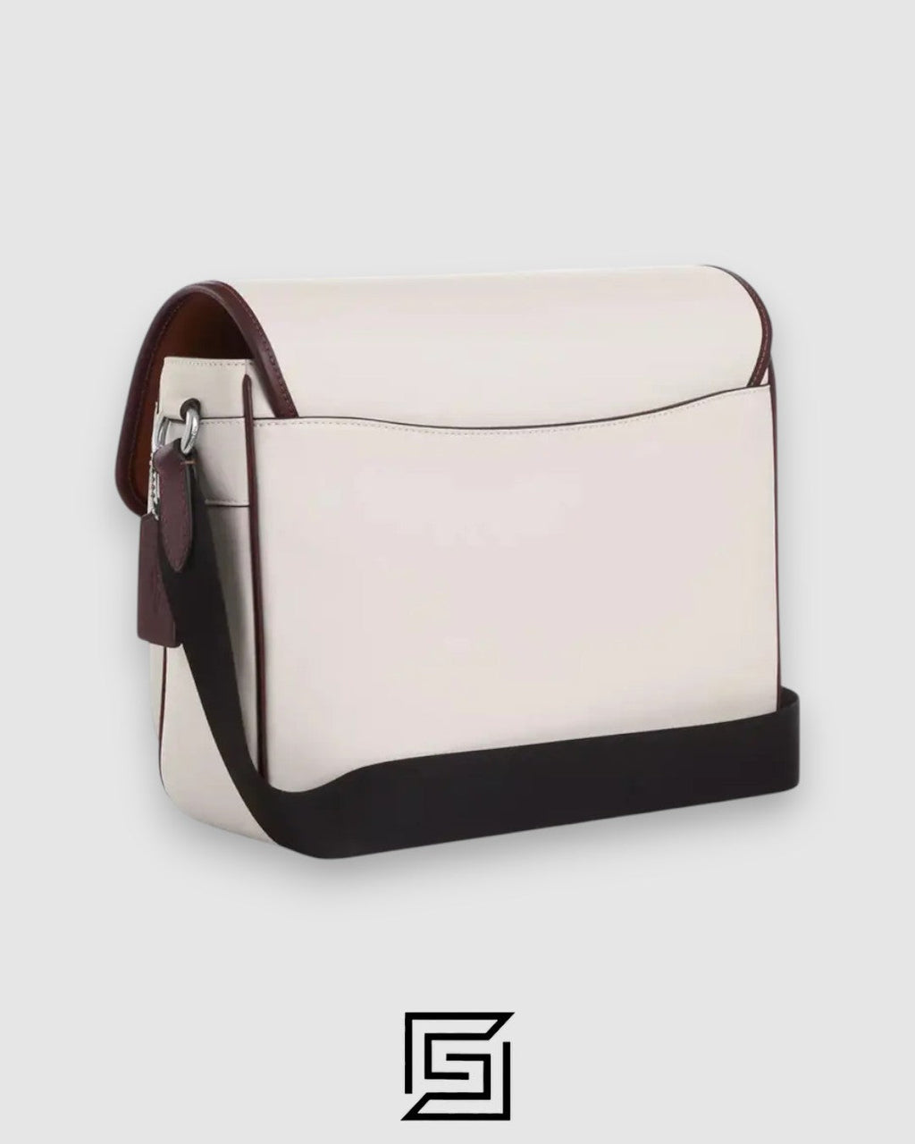 حقيبة Coach Racer Messenger بتصميم كتل الألوان وقماش سيغنتشر، رقم التصميم CT753