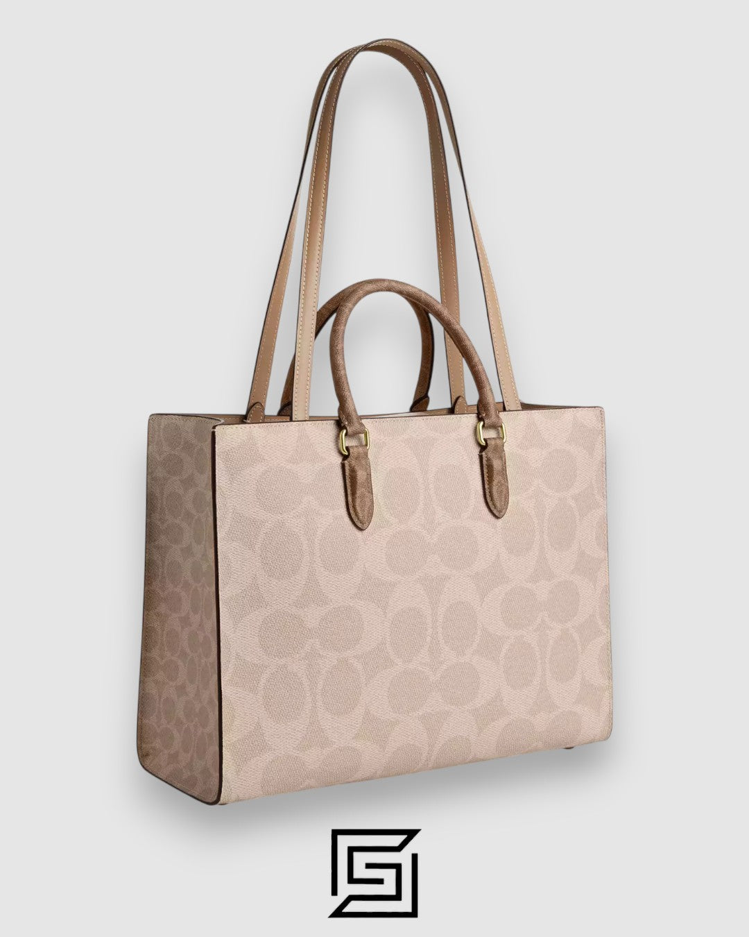 Coach Maggie Tote Bag In Blocked Signature Canvas Style Number CY677