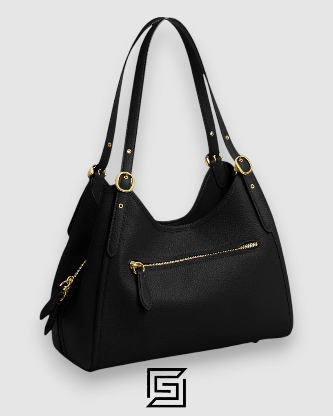 Coach Restored Bella Shoulder Black Bag C4824