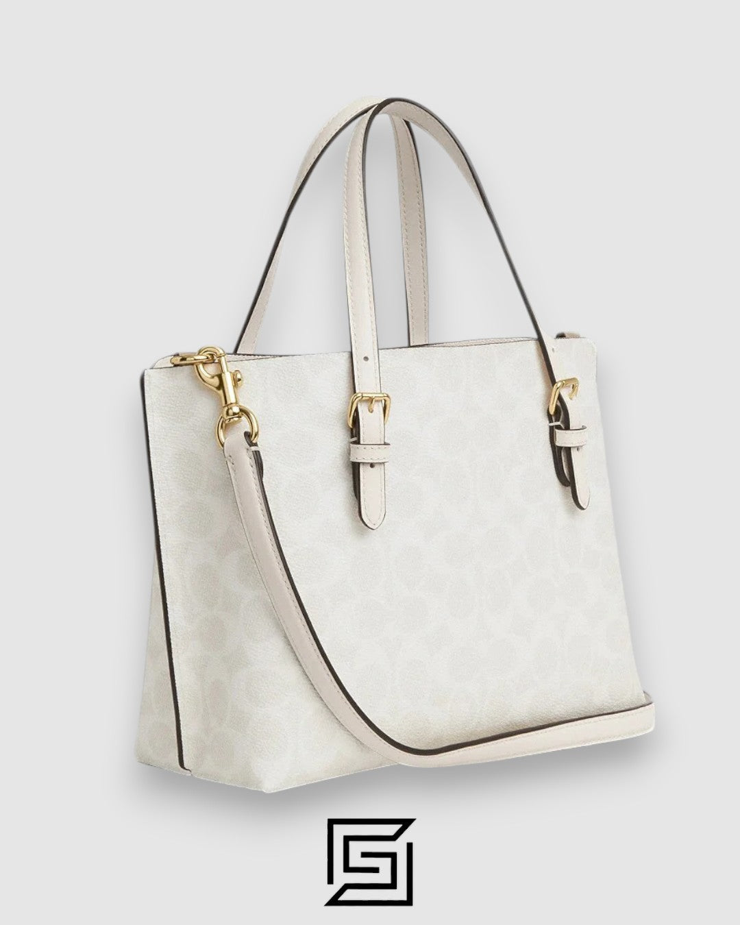 Mollie Tote Bag In Signature Canvas White 1665