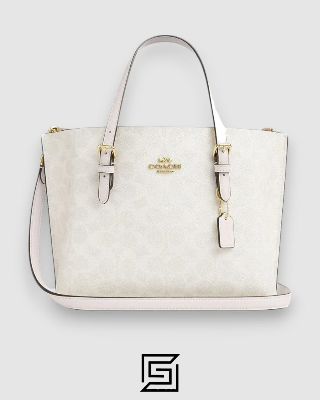Mollie Tote Bag In Signature Canvas White 1665