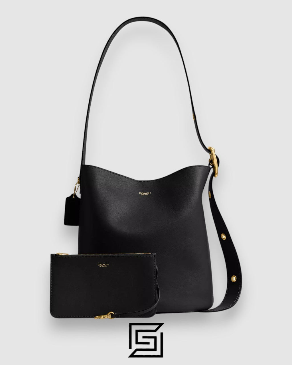 Coach Bleecker Bucket Bag Black CCC23