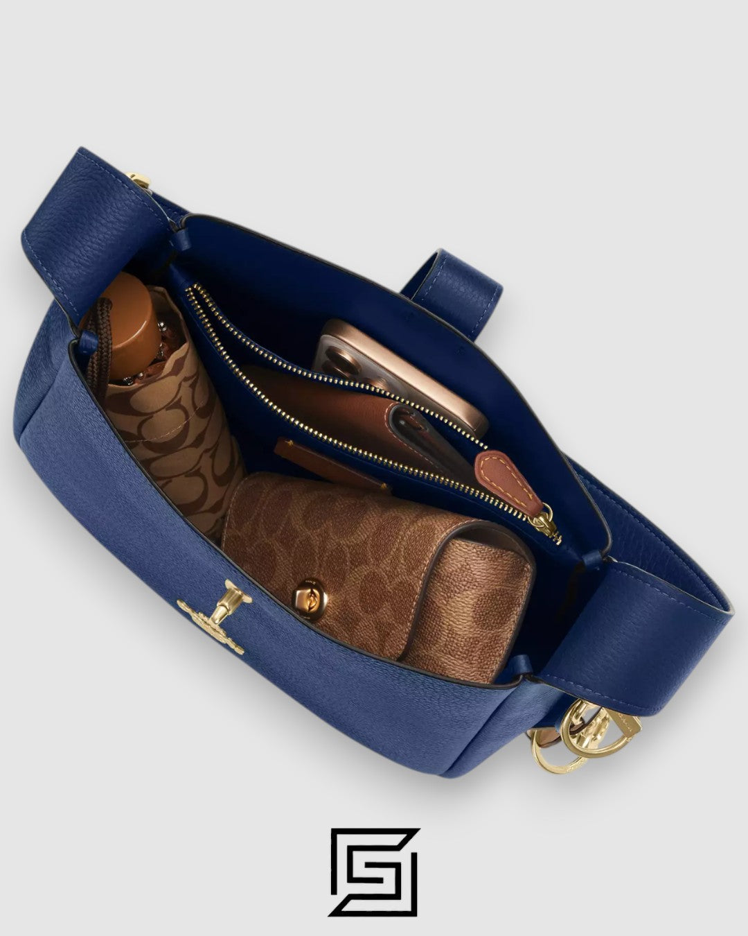 Coach Hadley Mini Crossbody Bag Blue CAL60