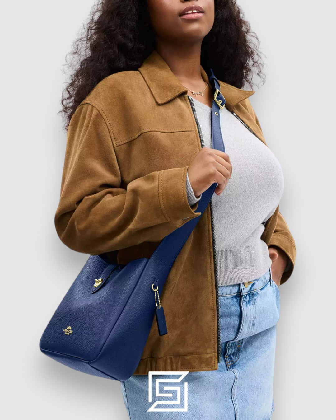 Coach Hadley Mini Crossbody Bag Blue CAL60