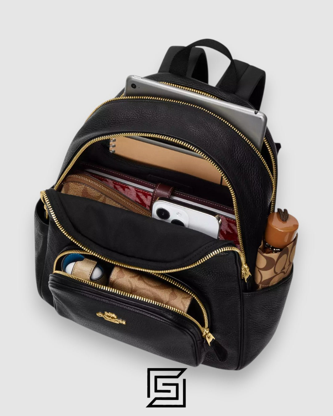 Coach Court Backpack In Signature Canvas C5671