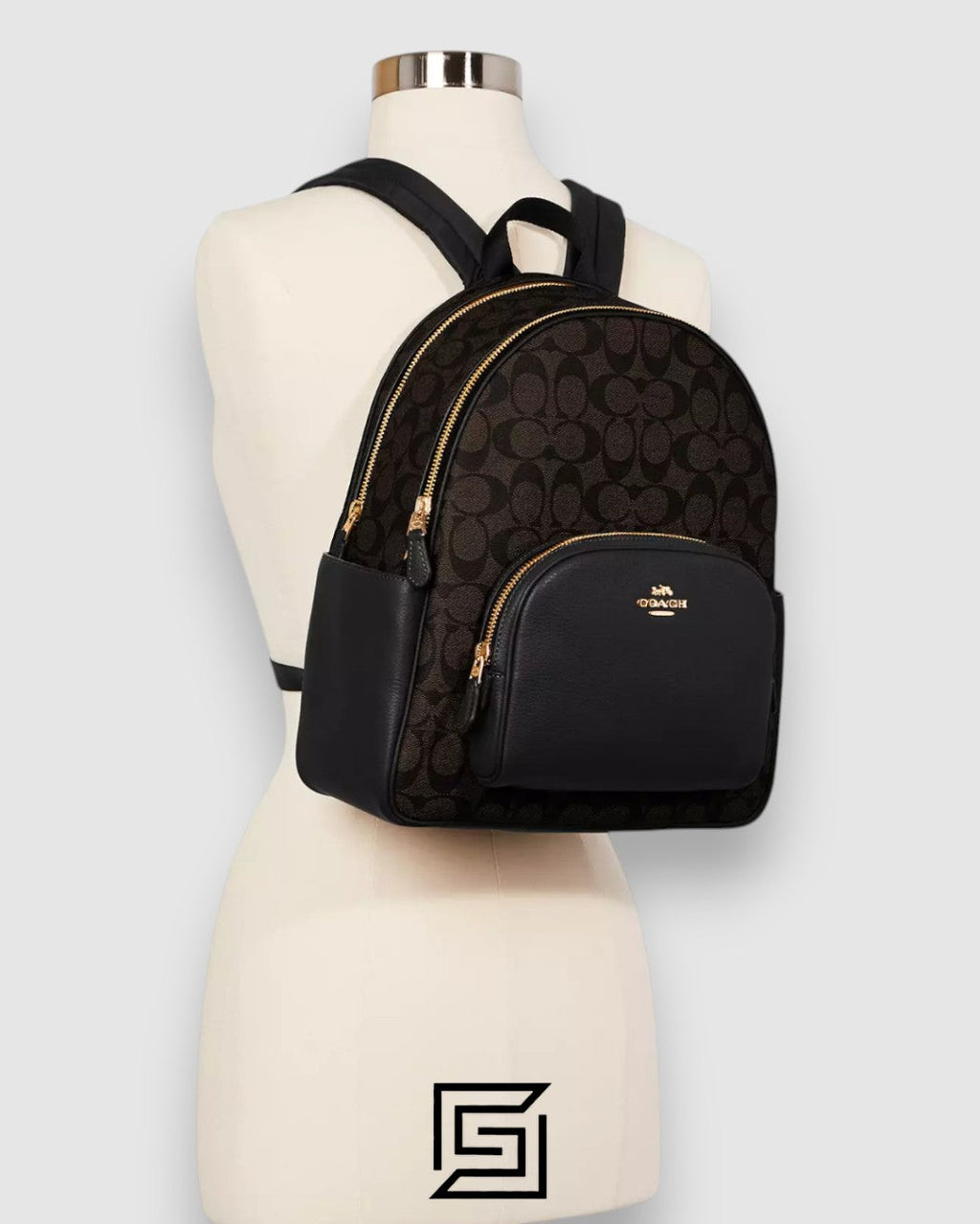 Coach Court Backpack In Signature Canvas C5671