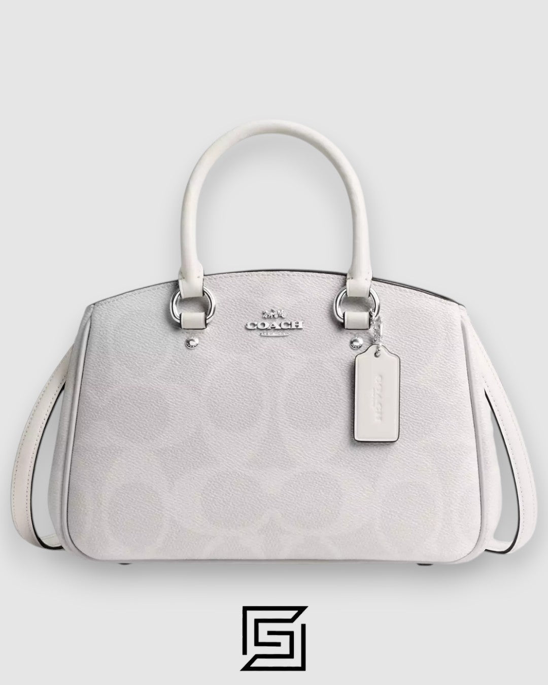 COACH Savannah Small Carryall Bag In Signature Canvas White CAL53