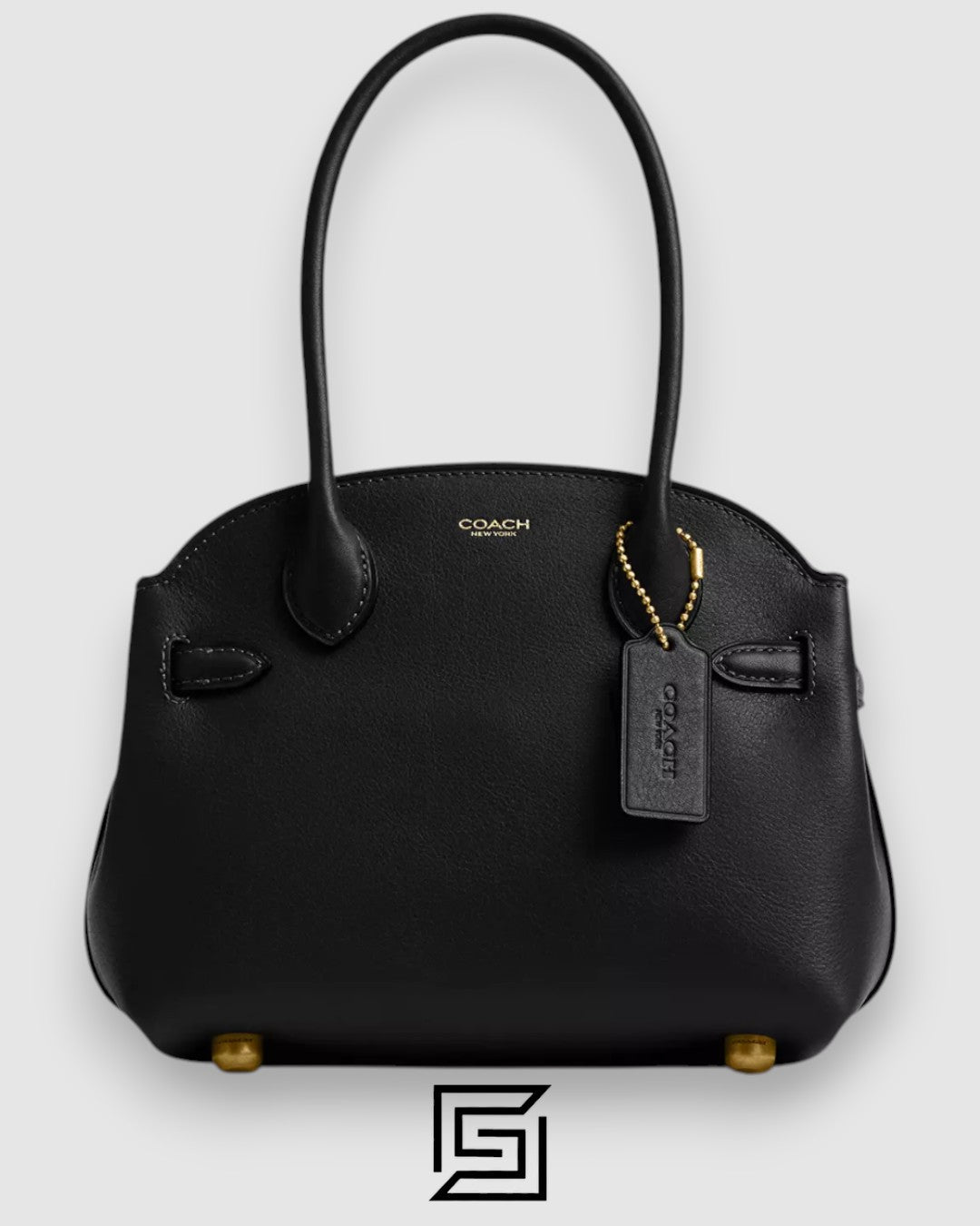 حقيبة يد COACH Soft Empire Carryall باللون الأسود 21 CCY99