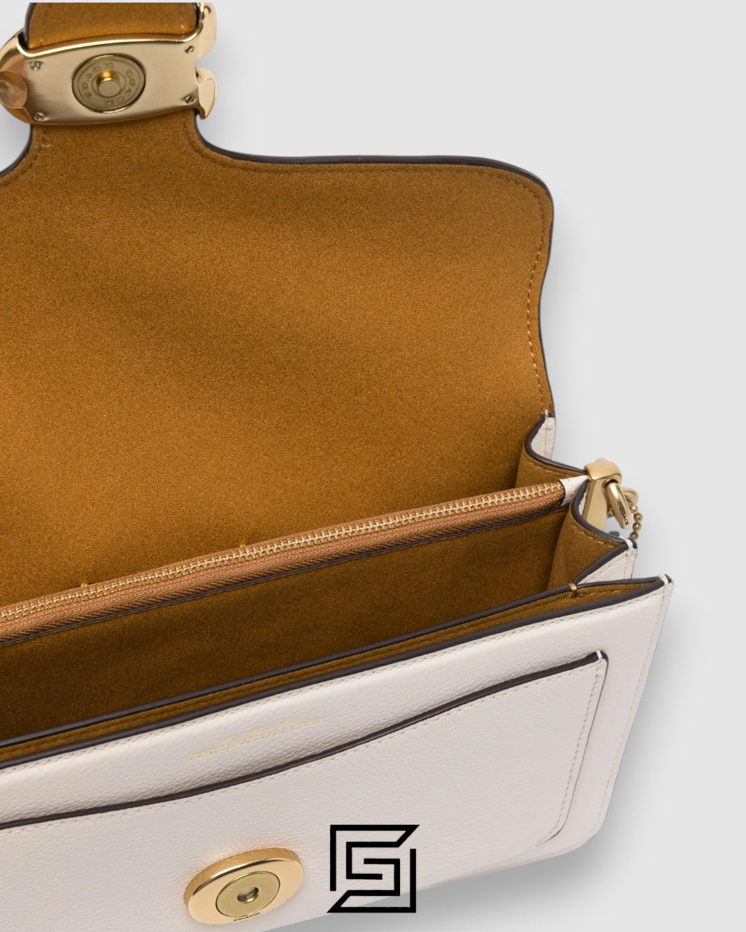 COACH Tabby Shoulder Bag 26 White CH857