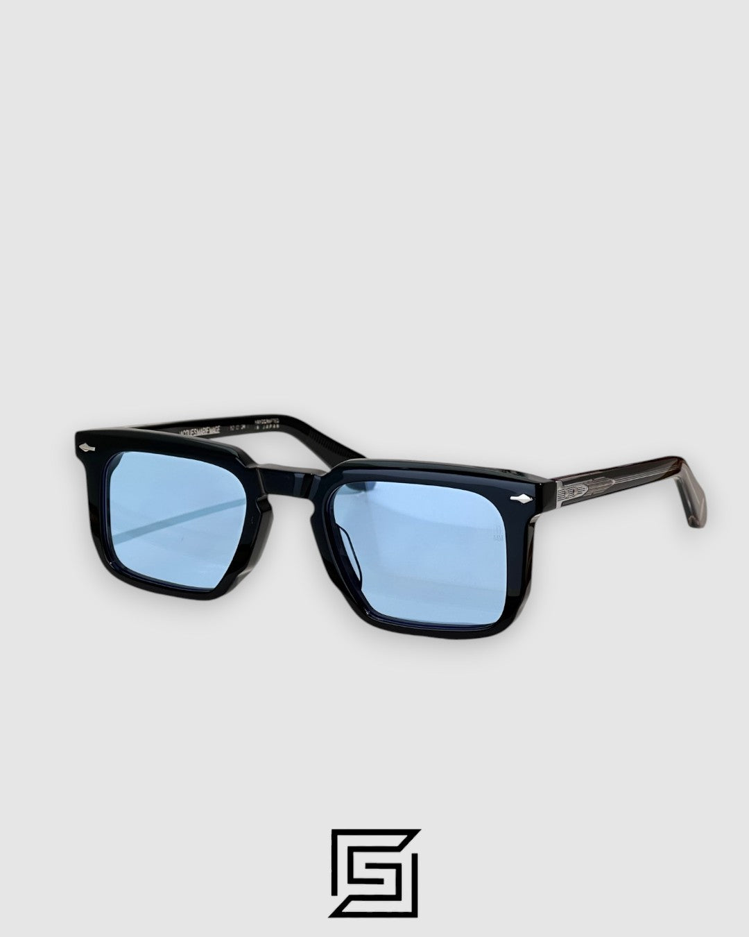 Jacques Marie Mage MOSCOVAI Sunglasses - BLACK-BLUE