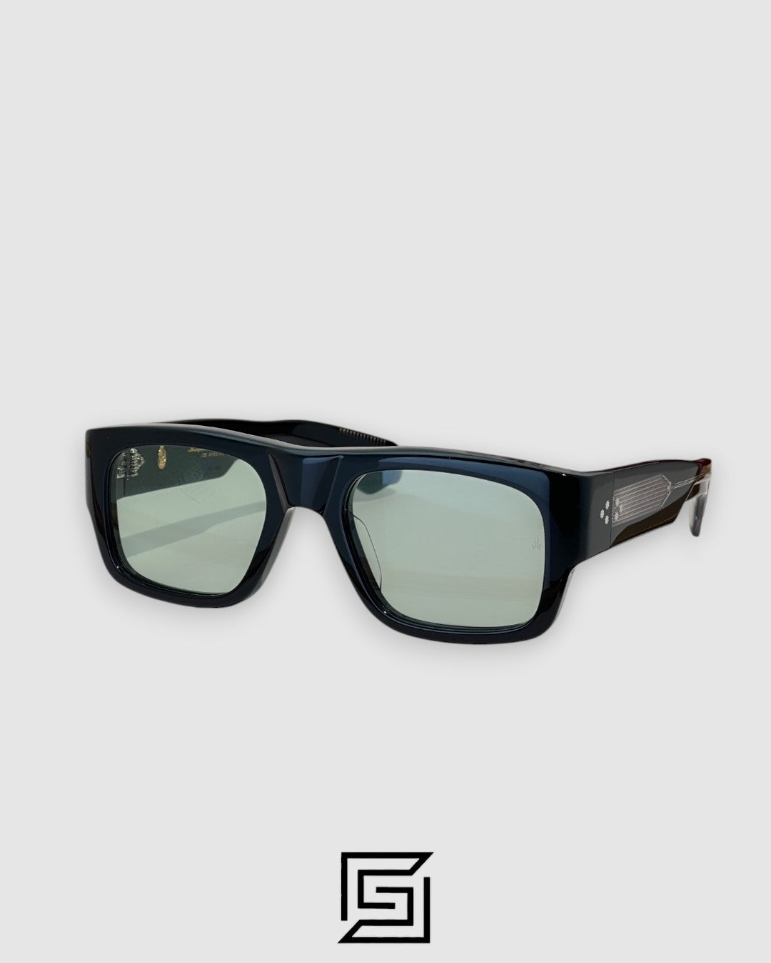Jacques Marie Mage DONAT Sunglasses - BLACK-LIGHT GREEN