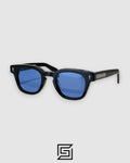 Jacques Marie Mage JULIENI Sunglasses - BLACK-BLUE
