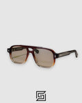 Jacques Marie Mage EVANS Sunglasses - MAROON-BROWN
