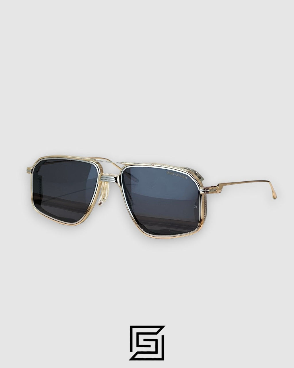 Jacques Marie Mage JAGGER Sunglasses - gold x silver - Black
