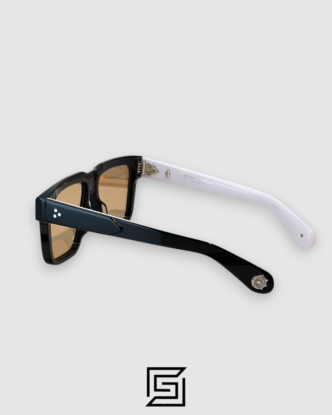Jacques Marie Mage TRAMONTO Black Frame With Amber Lenses