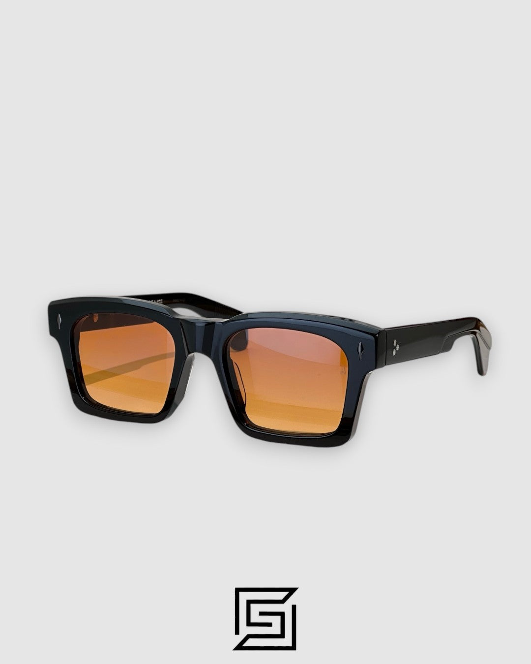Jacques Marie Mage KAINE Sunglasses - BLACK-AMBER