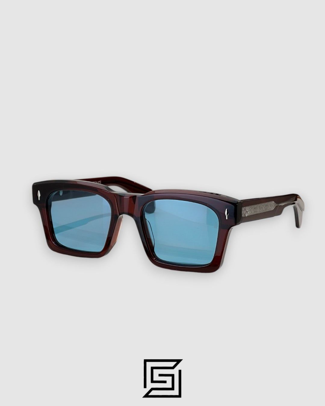 Jacques Marie Mage KAINE Sunglasses - TRANSPERENT BROWN - DARK BLUE