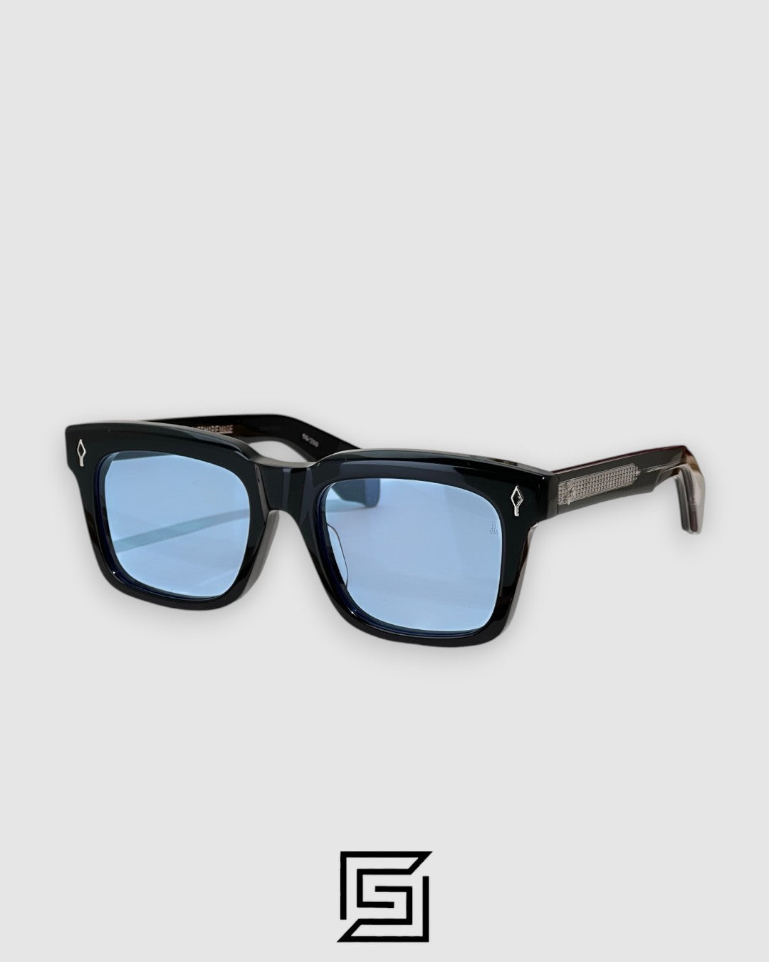 Jacques Marie Mage TORINO Sunglasses - BLACK-BLUE