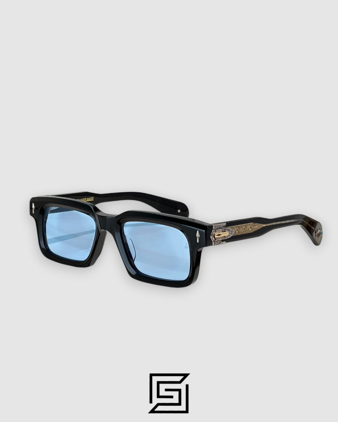 Jacques Marie Mage BELVEDERE Sunglasses - BLACK-BLUE