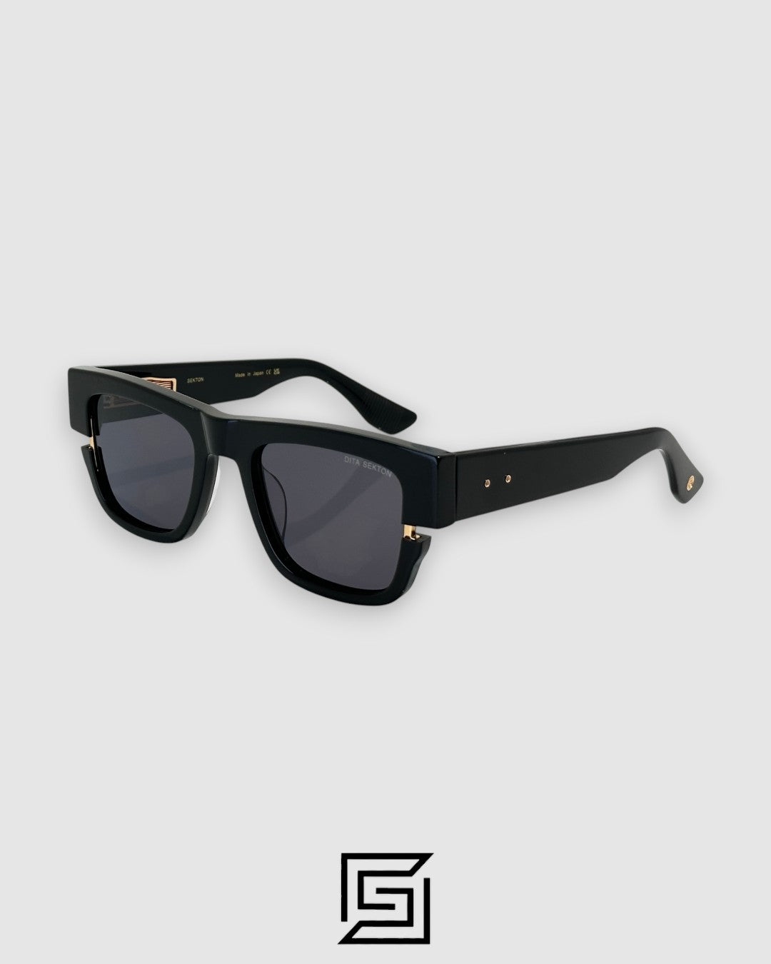 SEKTON DTS122  Sunglasses - BLACK-BLACK GOLD