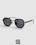 DB1097 Tortoiseshell Metal Octagonal Sunglasses - gun