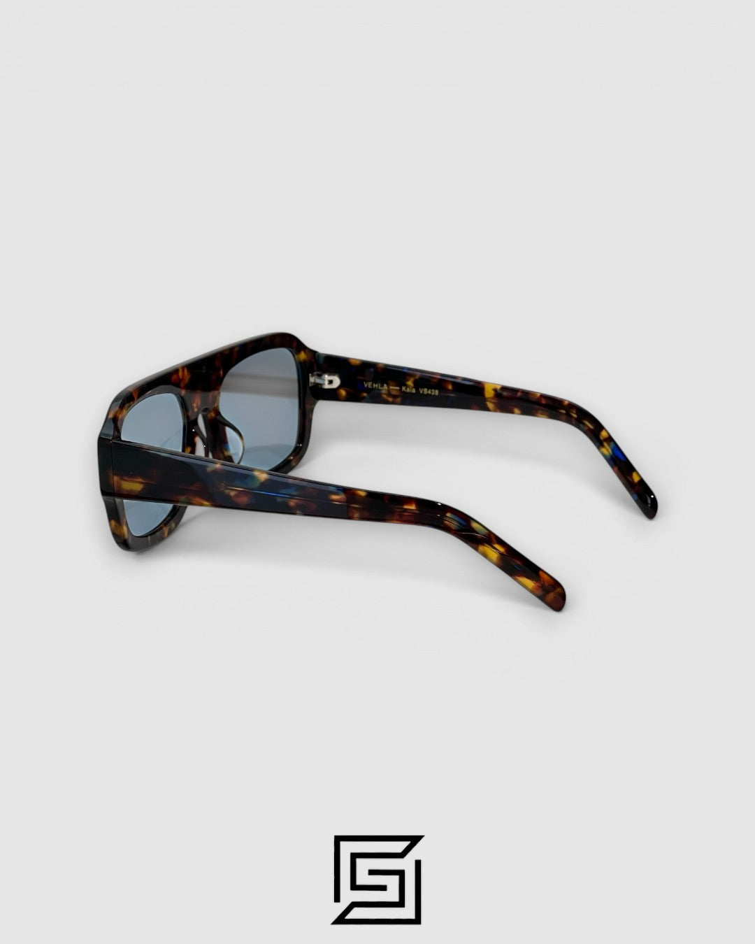 KAIA VS438 Tiger Frame Blue Lenses Sunglasses