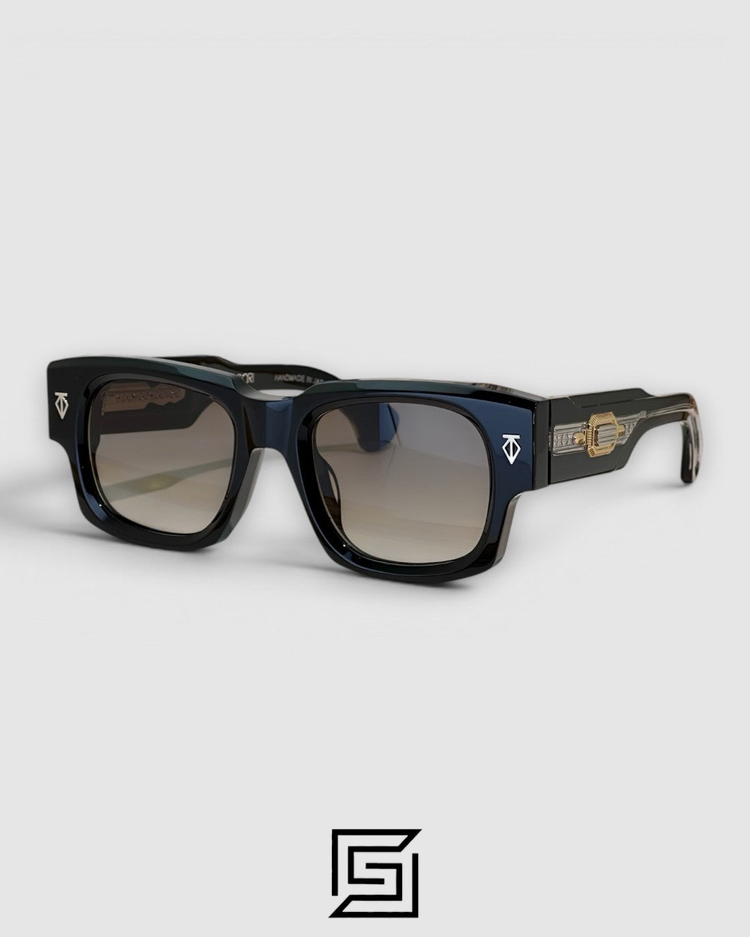 DUSENBERG Brown Two Tone Frame Brown Lenses - BLACK-LIGHT BROWN