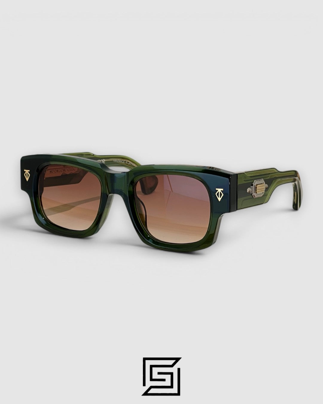 DUSENBERG Brown Two Tone Frame Brown Lenses - brown tow tone -brown
