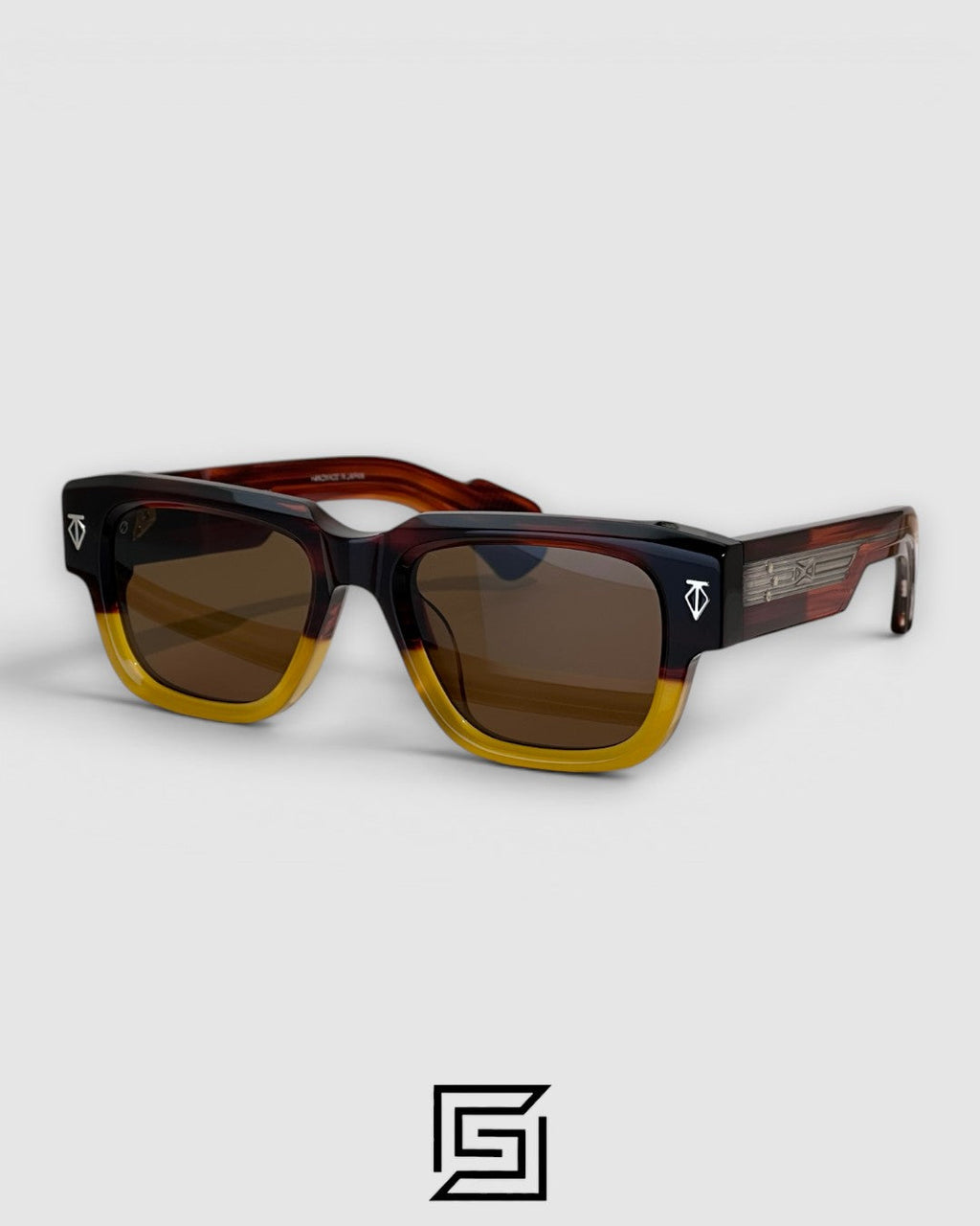 TAYCAN Sunglasses - Brown Two Tone -Light Brown