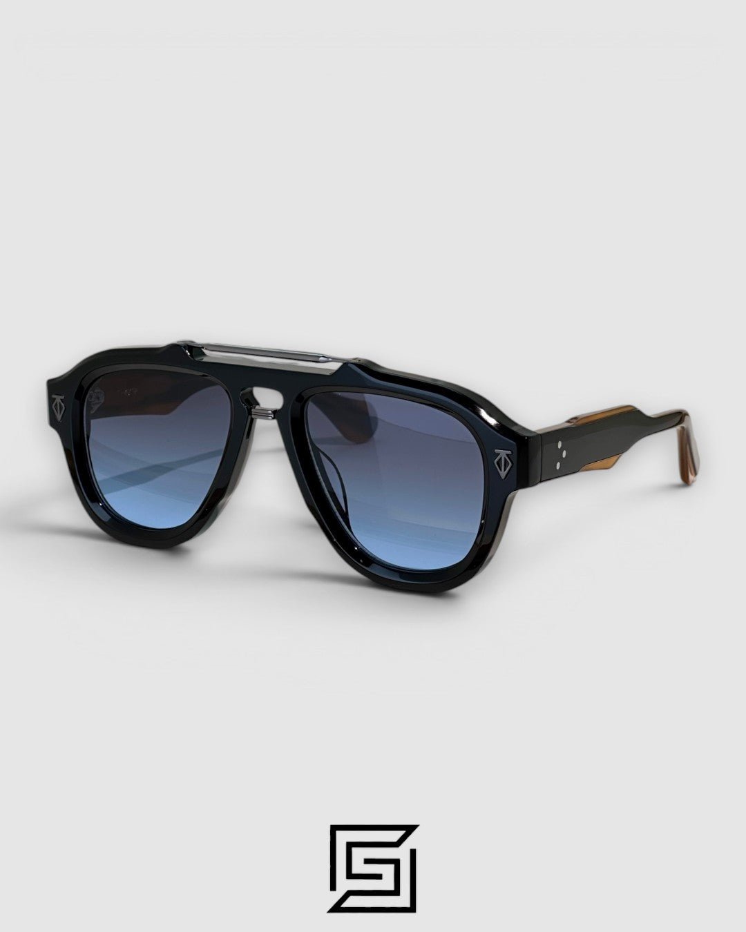 DINO Sunglasses - BLACK-BLUE