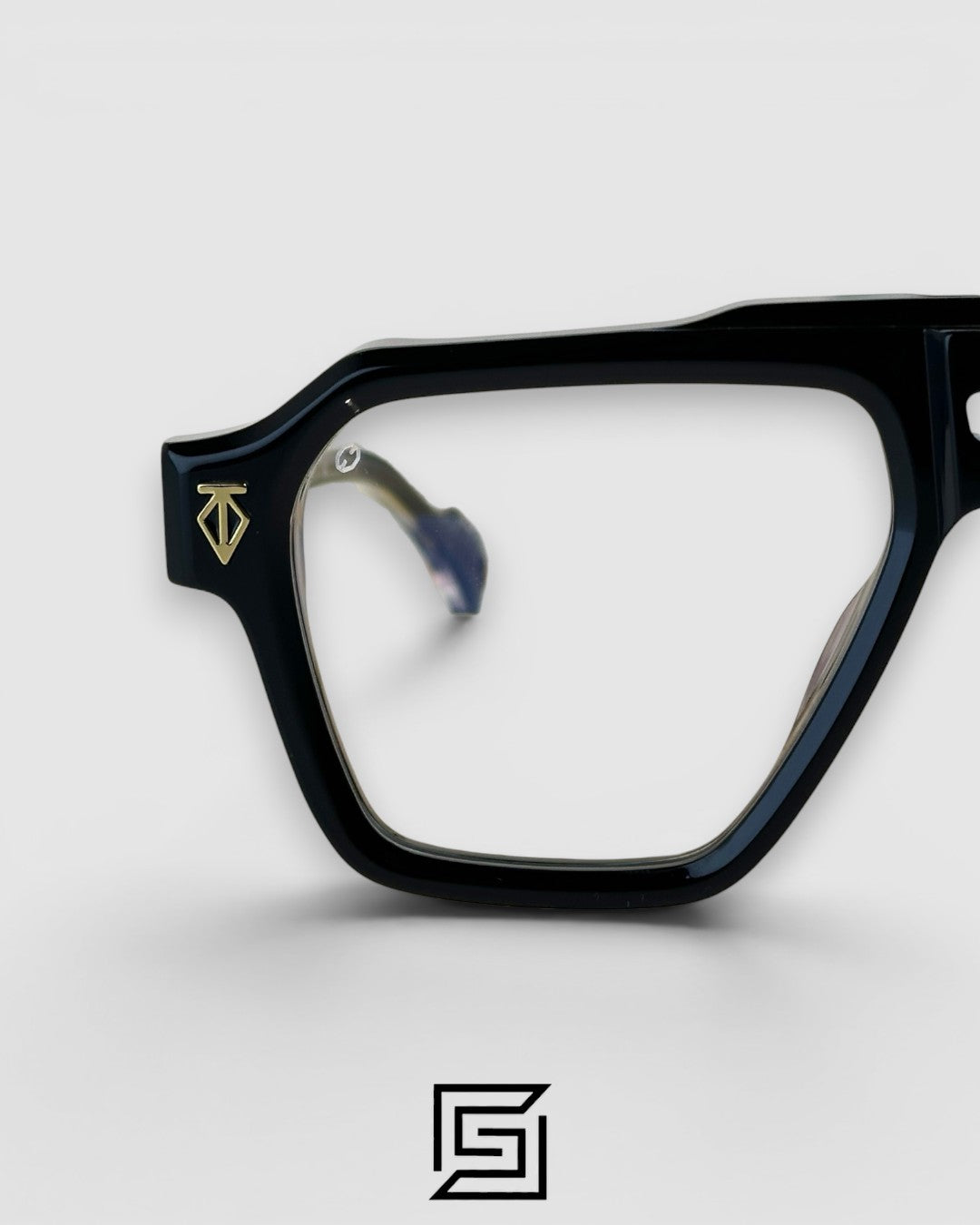 T HENRI SKYLINE Black Full-Rim Clear Eyeglasses