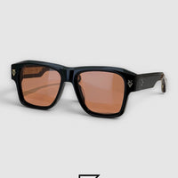 ESTOQUE Black Frame Black Lenses Gold Arm - black-brown