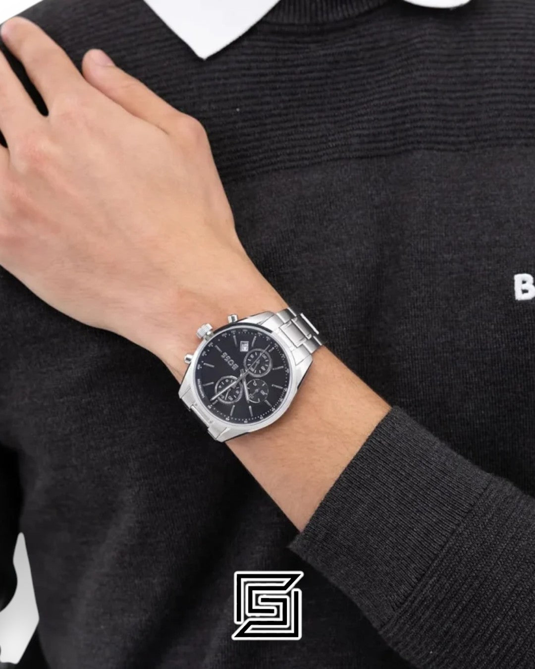 Boss 1514251 Chronograph Black Dial Stainless Steel Men's Watch